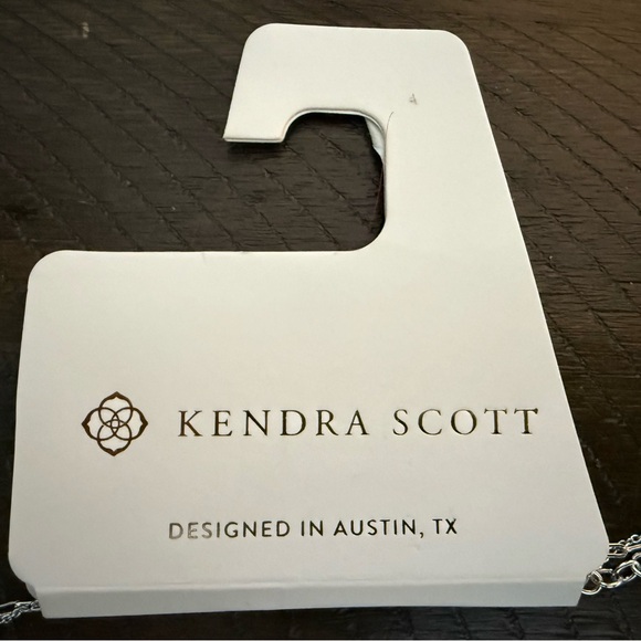 Kendra Scott Jaimee Silver-Tone Multi-Strand Paperclip Chain Y-Necklace - Picture 5 of 6